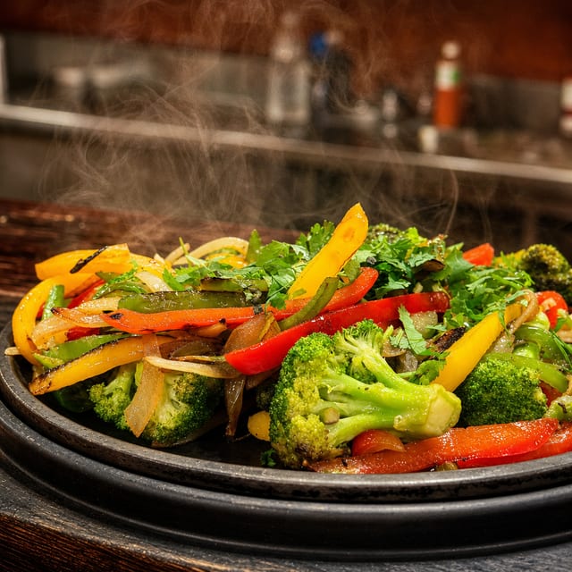 VEGETARIAN FAJITAS.