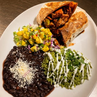 SALMON GOAT CHEESE BURRITO