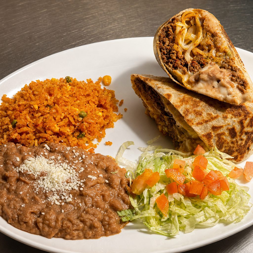 BURRITO PLATE.